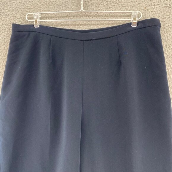 Collections Pants Womens 16 Black Wide Leg Everyday Office Career Work Formal - Picture 2 of 11